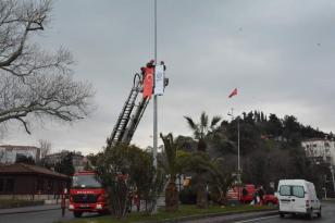 Ereğli Bayrakla Donatıldı