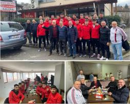 Akınspor’a zorlu maç öncesi moral yemeği