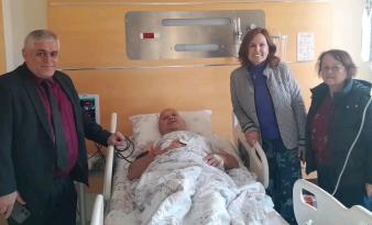 Belde Başkanı Hastaneden taburcu oldu