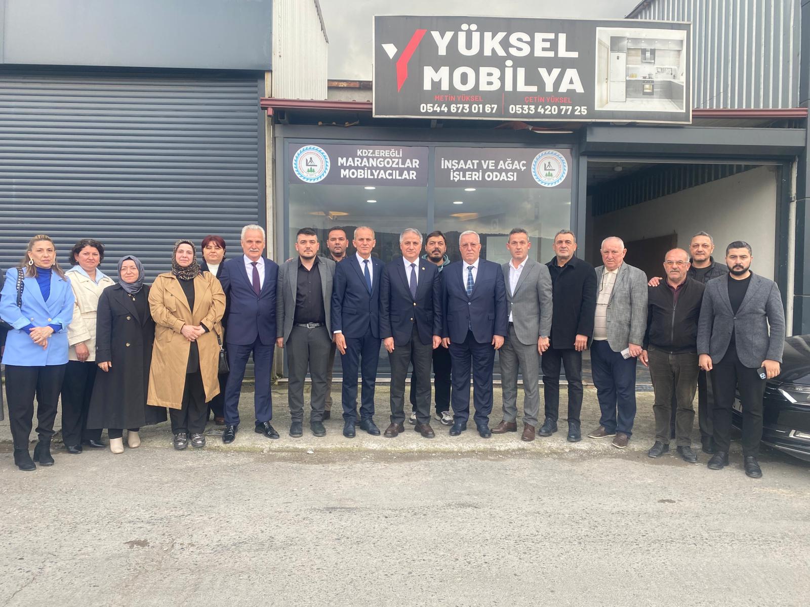 Vekil Bozkurt ve Başkan Andiç’ten Ereğli’de Yüksel’e “Hayırlı Olsun” Ziyareti