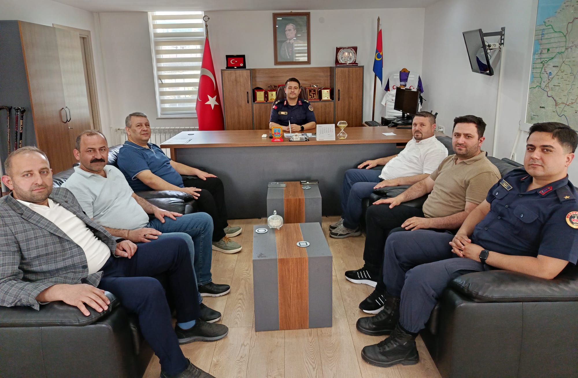 Dernek Yönetiminden Jandarma’ya Kutlama Ziyareti