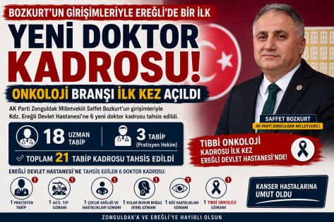 Bozkurt’un Girişimleri Sonuç Verdi: Ereğli’de Bir İlk Yaşandı