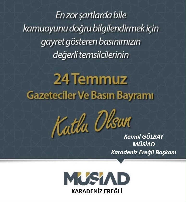 Gülbay, 24 Temmuz Basın Bayramı’nı Kutladı