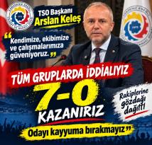 KELEŞ’TEN RAKİPLERİNE GÖZDAĞI: “3 EKİM’DE 7-0 KAZANIRIZ!”