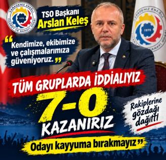 KELEŞ’TEN RAKİPLERİNE GÖZDAĞI: “3 EKİM’DE 7-0 KAZANIRIZ!”